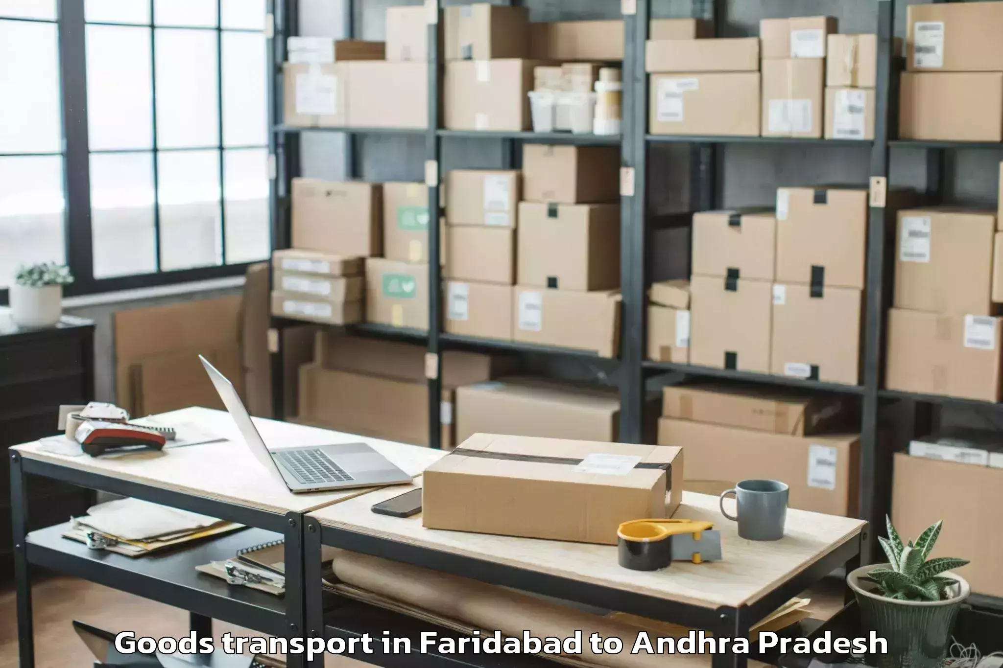 Affordable Faridabad to Banaganapalle Goods Transport